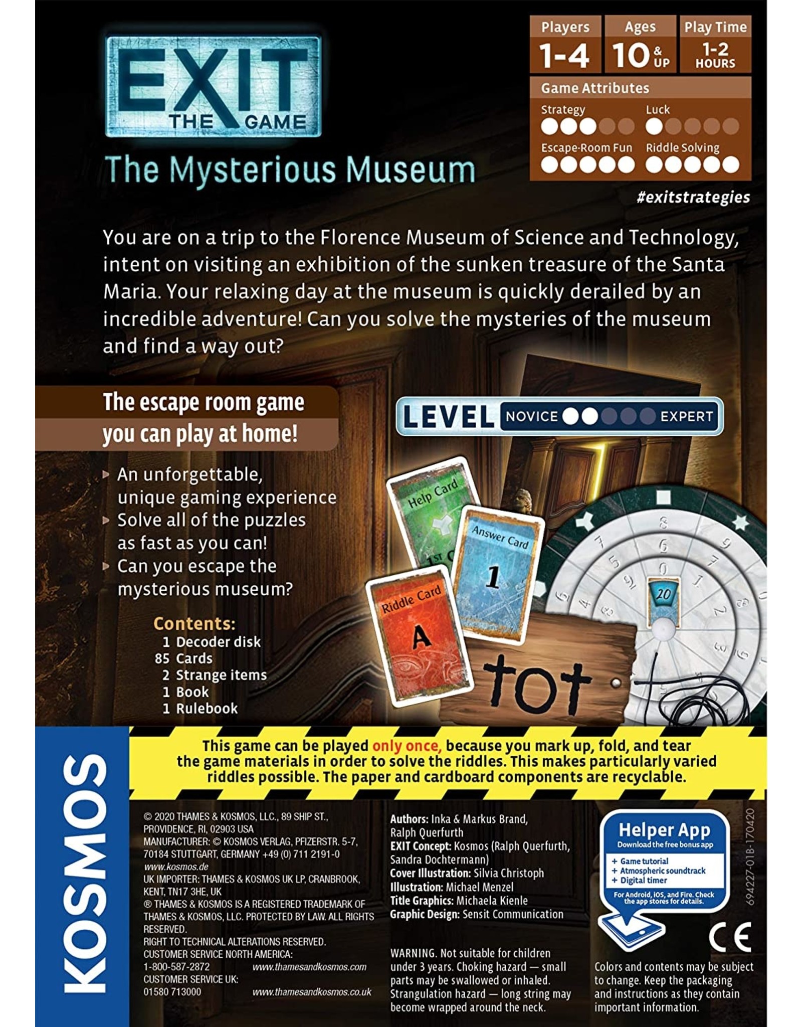 Thames & Kosmos (KOSMOS) Exit: The Game - The Mysterious Museum