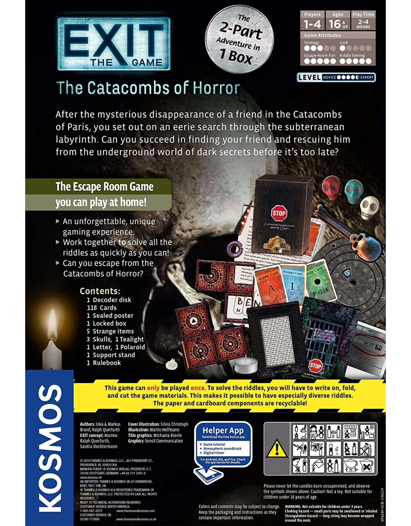 Thames & Kosmos (KOSMOS) Exit: The Game - The Catacombs of Horror