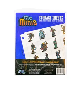 Geek Tank Games GTG Minis: Custom Storage Sheets