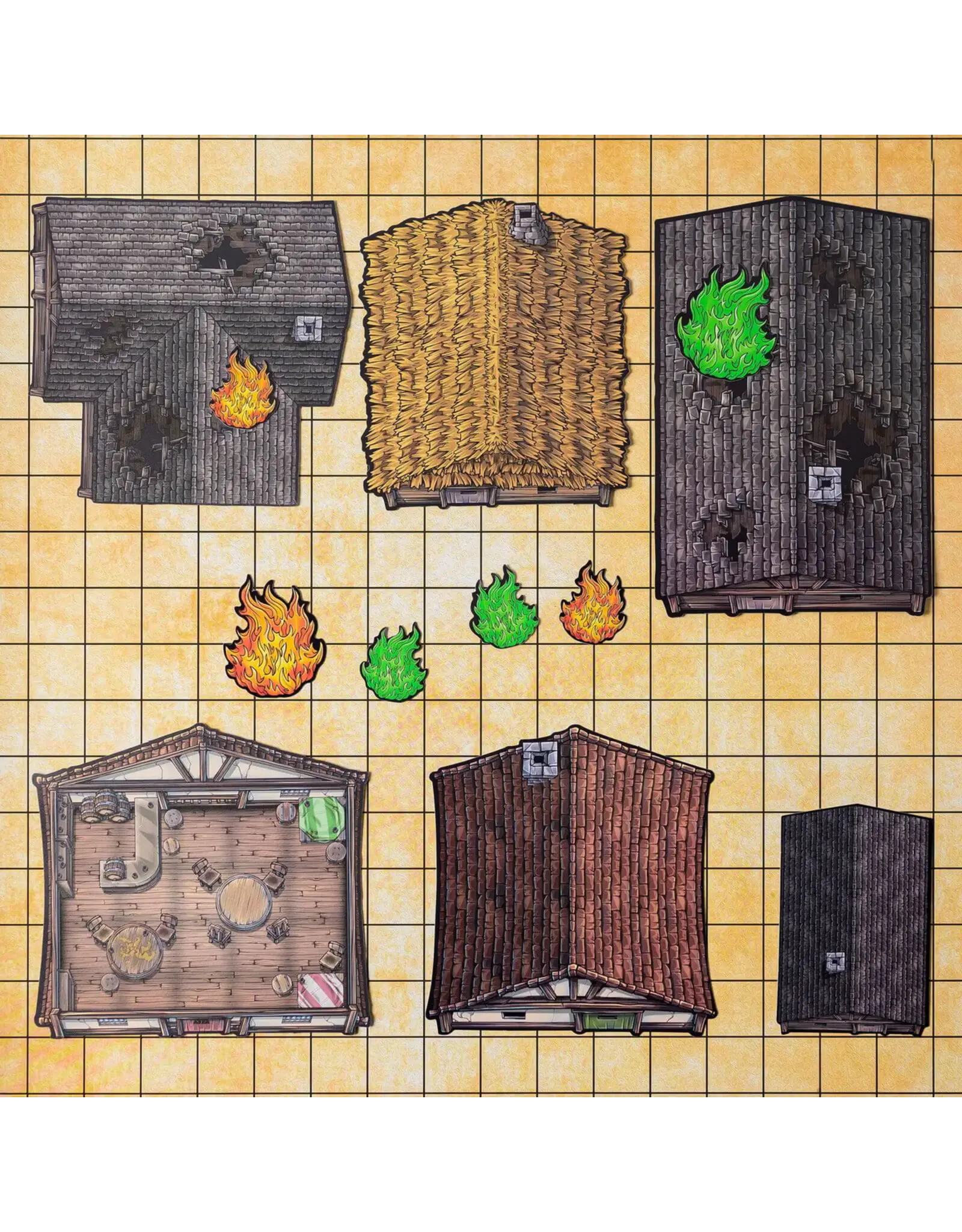 GTG Minis: Tabletop Tokens Rooftops Set