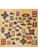 Geek Tank Games GTG Minis: Tabletop Tokens Castle Furniture Set