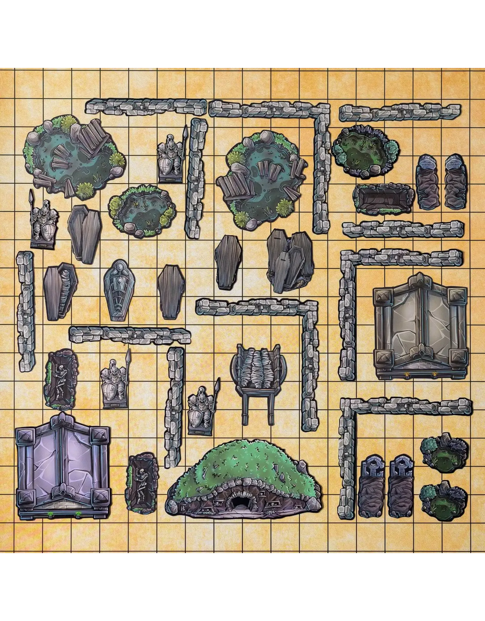 Geek Tank Games GTG Minis: Tabletop Tokens Graveyard Set