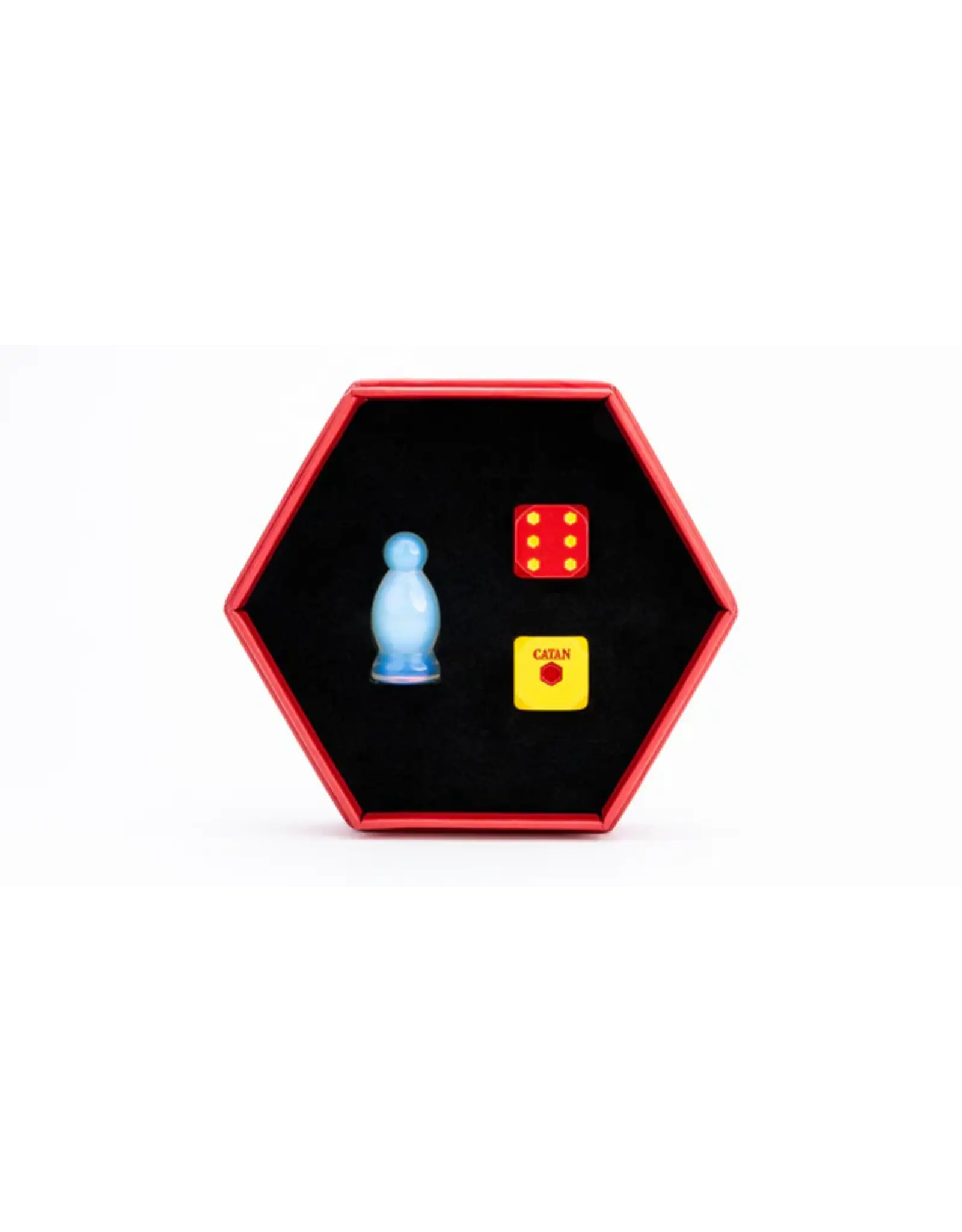 Metallic Dice Games CATAN: Robber & Metal Dice Set: Opalite