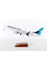 Skymarks WestJet 737 Max8 1/100 With Wood Base