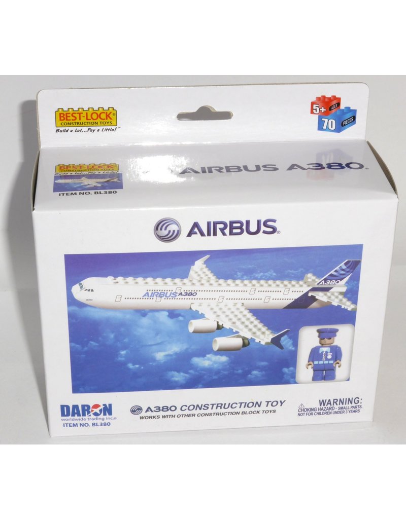 Best Lock Airbus A380 55 Pieces Construction Set