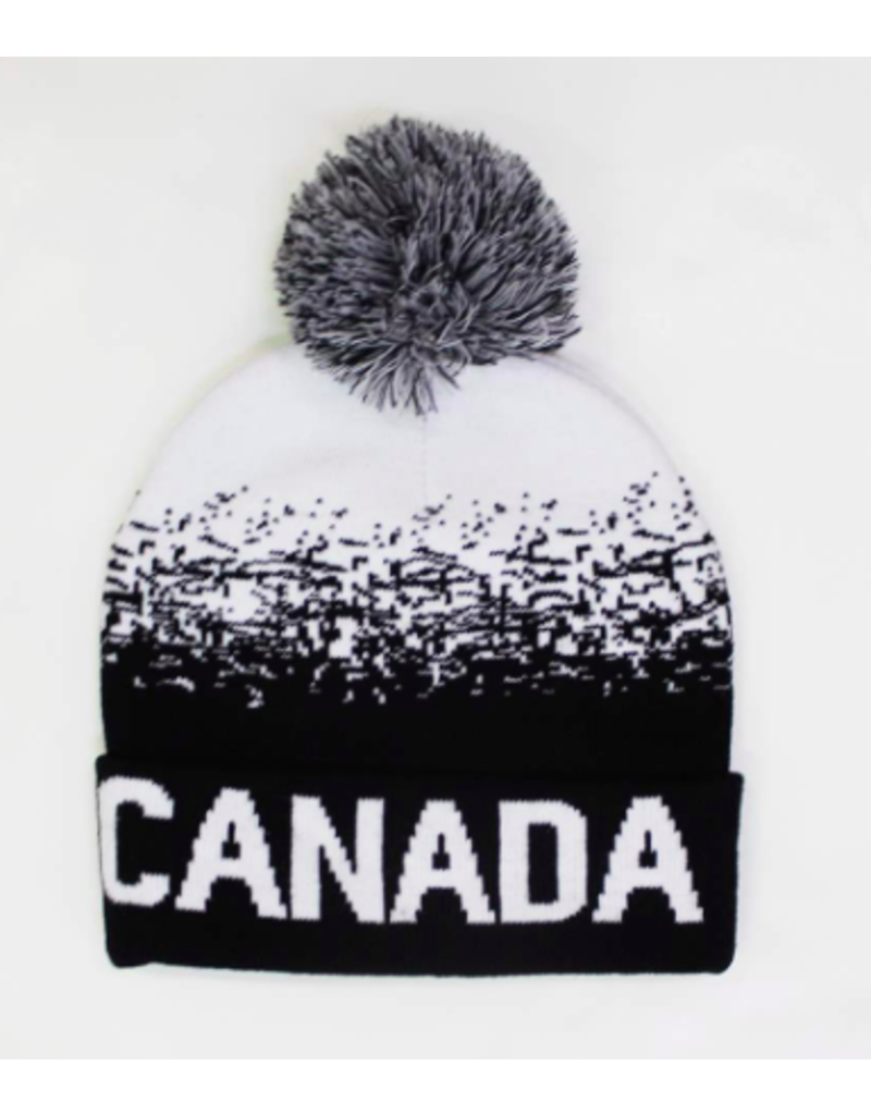 Canada Toque W/Grey Pom Pom