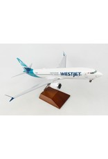 Skymarks WestJet 737-Max8 1/100 W/Wood Stand&Gear New