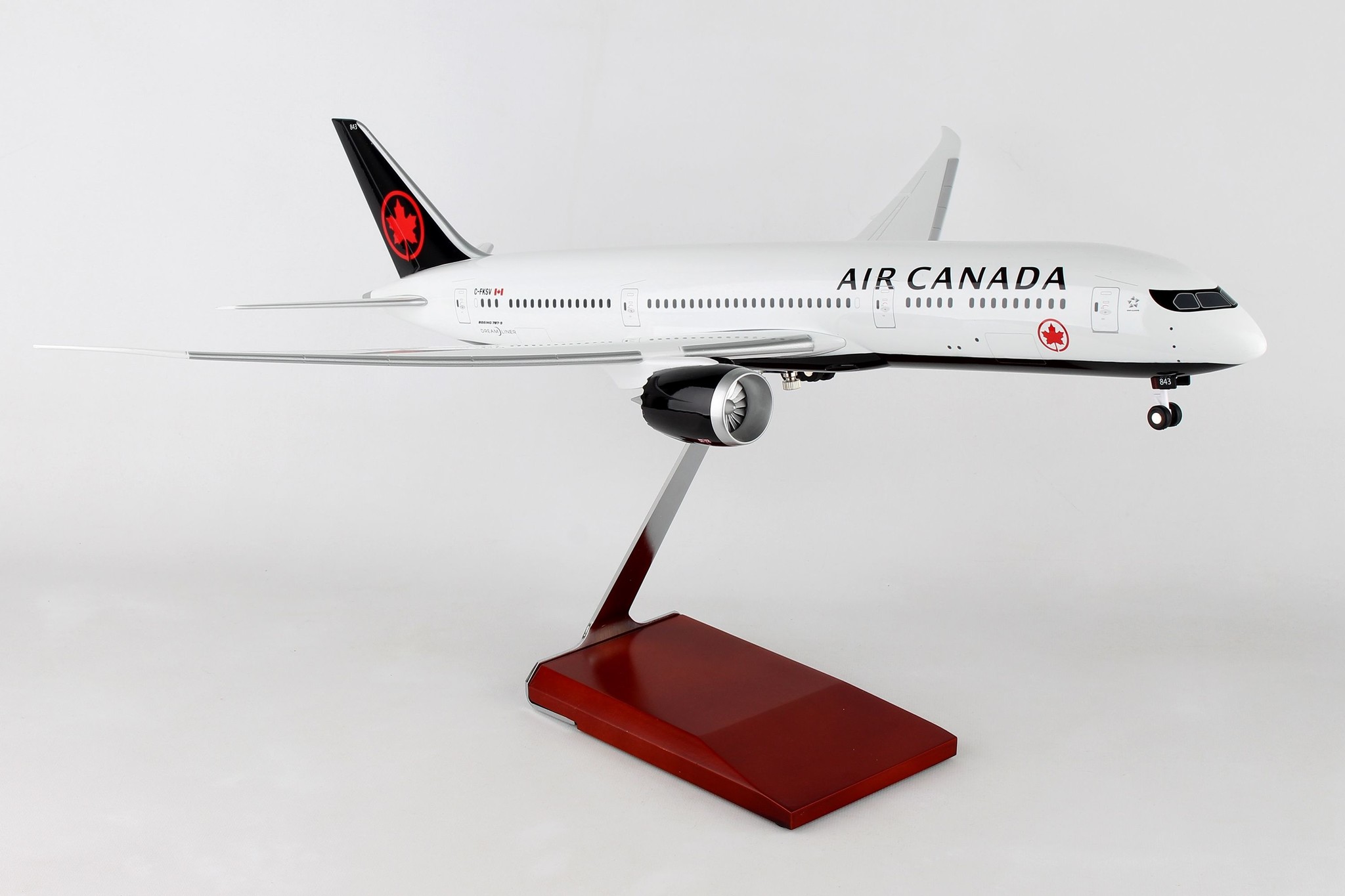 Skymarks Air Canada 787-9 1/100 W/Wood - Who's Who in the Zoo