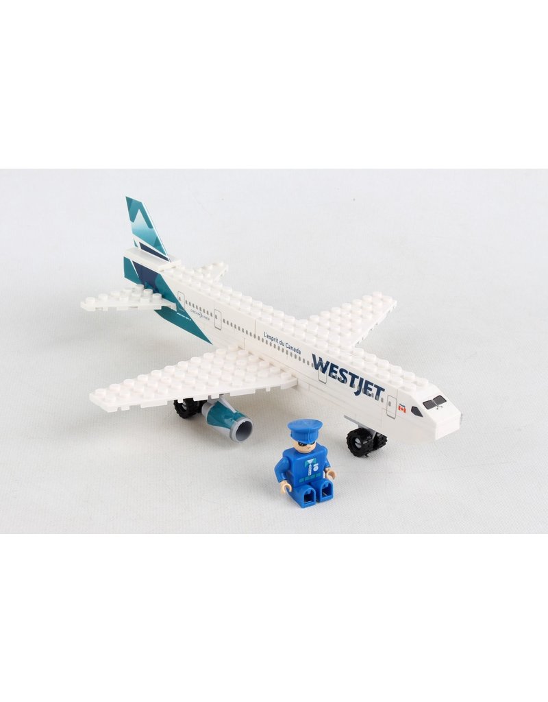 Best Lock WestJet 56 Pieces Construction Toy New Livery