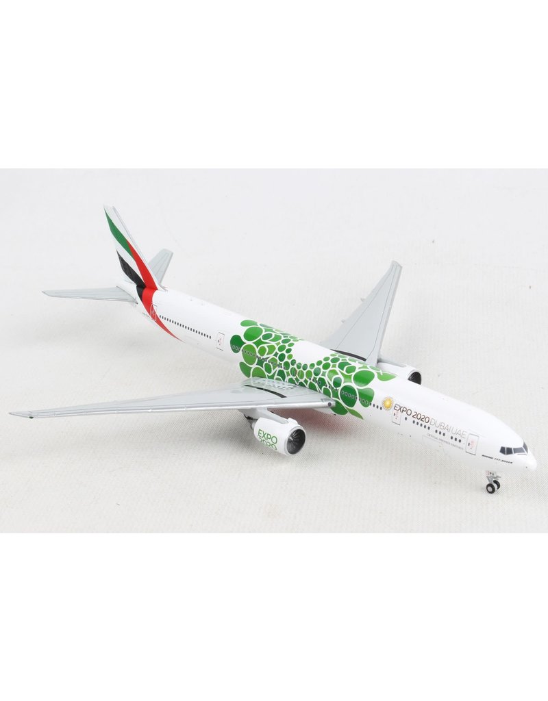 GeminiJets G2UAE799 1 by 200 Scale Emirates 777-300er Green Expo 2020 Registrati for sale online 