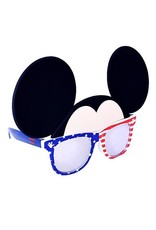 Sunstaches Mickey Red, White & Blue