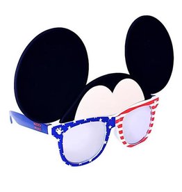 Sunstaches Mickey Red, White & Blue