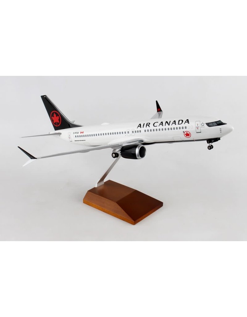  Air Canada 737Max8 1/100 W/Wooden stand