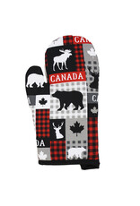Niagara River Trading Company Oven Mitt - Patchwork Plaid w Animals