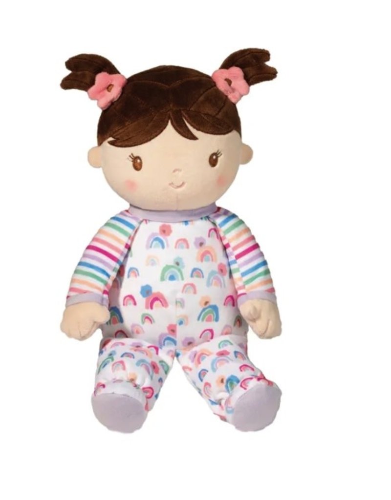 Douglas Isabelle Rainbow Stripe Soft Doll