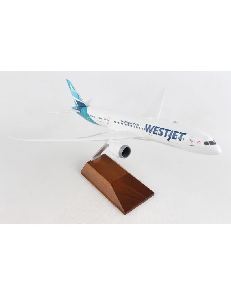 SKYMARKS WESTJET 787-9 1/200 W/WOOD STAND