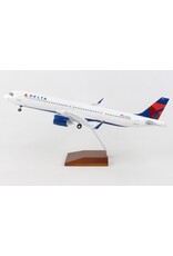 SKYMARKS DELTA A321NEO 1/100 W/WOOD STAND &  GEAR