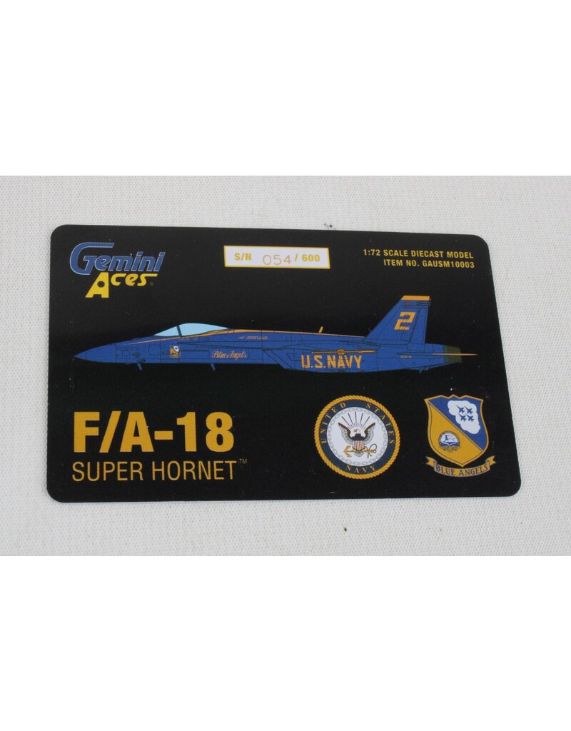 GEMINIACES USN BLUE ANGELS F/A-18E 1/72 SUPER HORNET