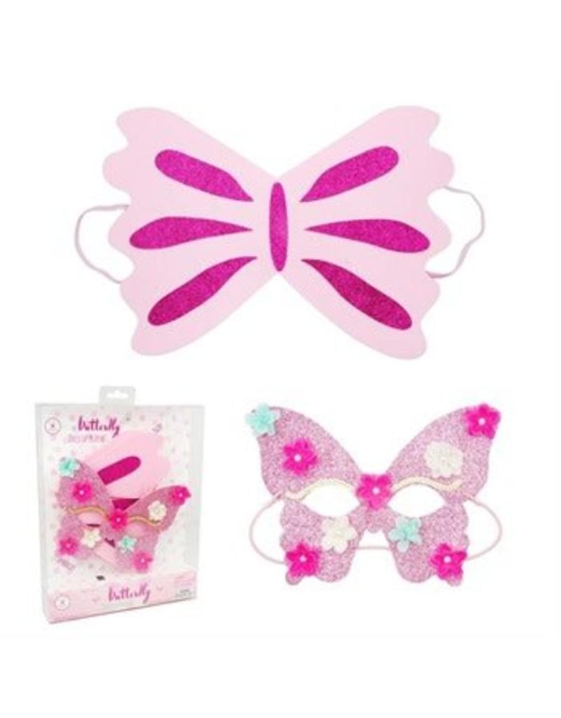 Butterfly Mask & Wing Costume Set