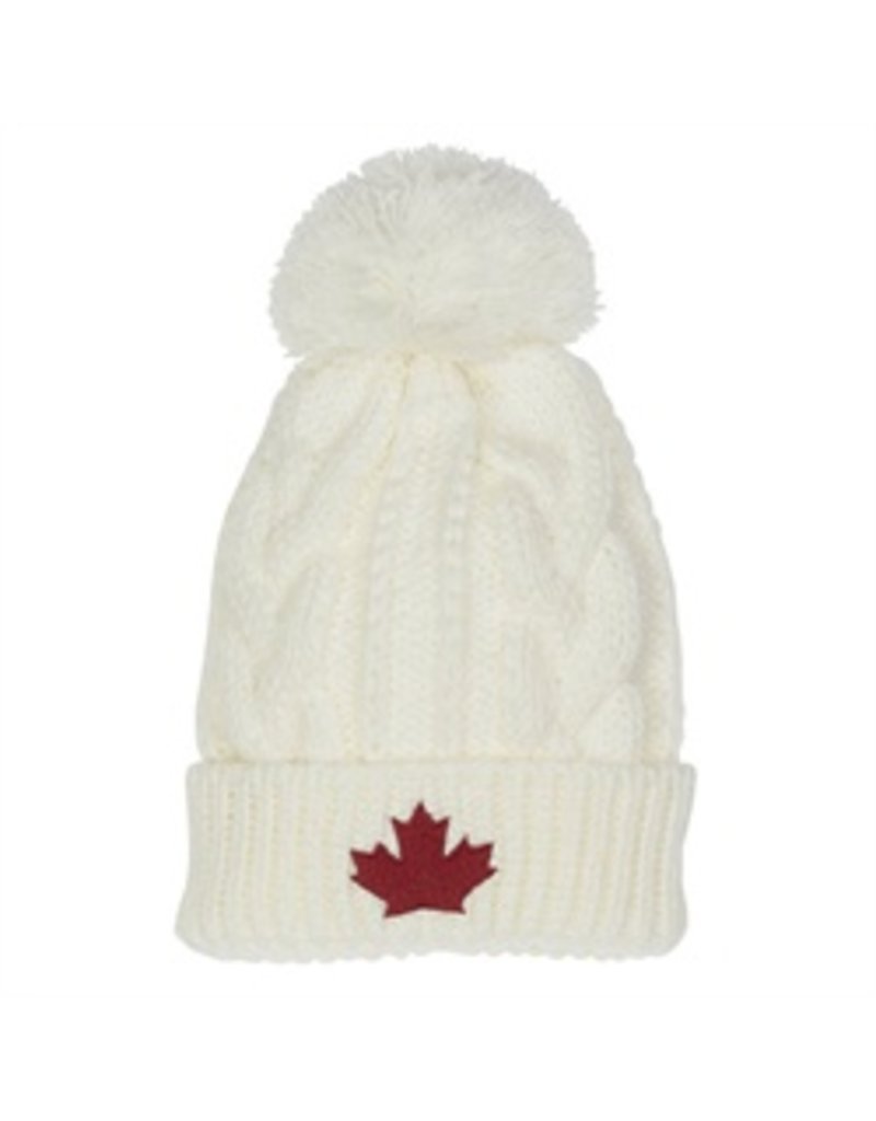 Stone Age Toque Canada Knit White