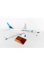 Skymarks WestJet 737 Max8 1/100 With Wood Base