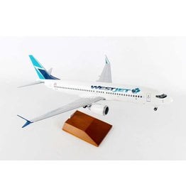 Skymarks WestJet 737 Max8 1/100 With Wood Base