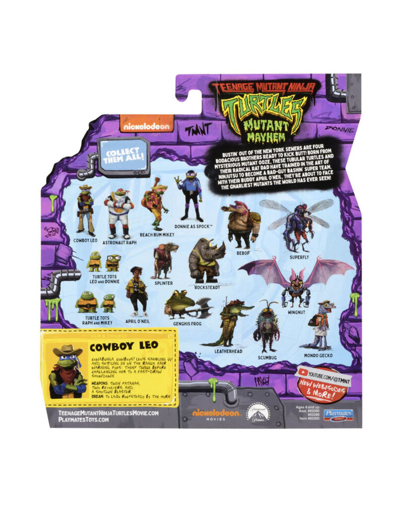 Nickelodeon TMNT Mayhem-Cowboy Leo Action Figure