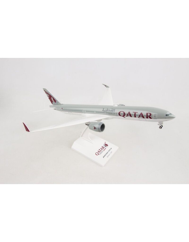 SKYMARKS QATAR 777-9 1/200 W/GEAR & FLEX WINGTIPS