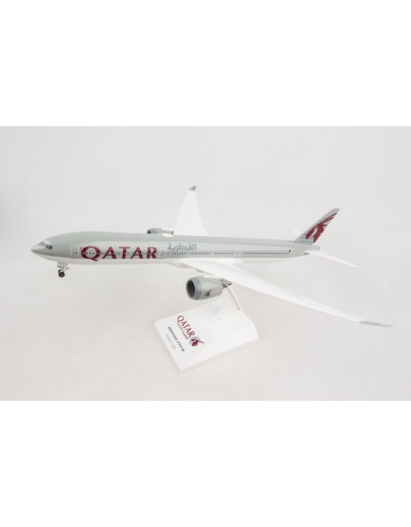SKYMARKS QATAR 777-9 1/200 W/GEAR & FLEX WINGTIPS