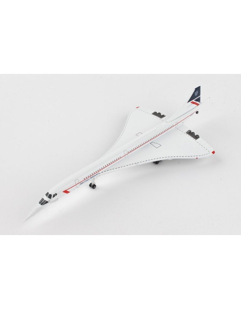 HERPA BRITISH CONCORDE 1/500 NOSE DOWN