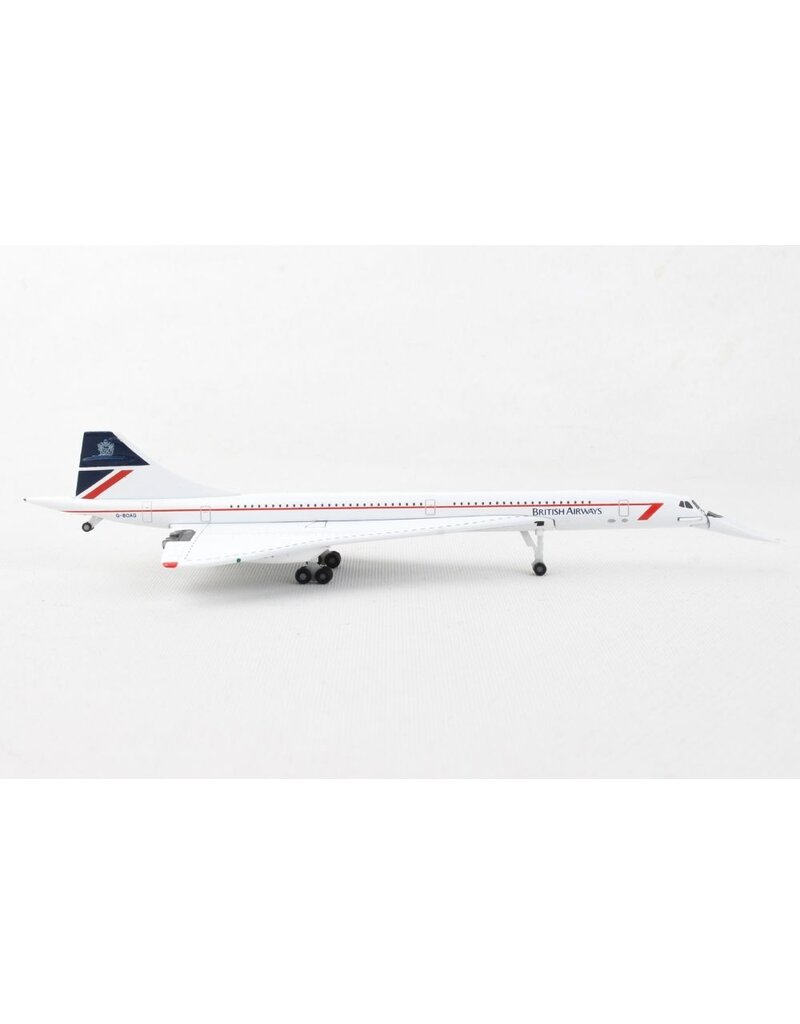 HERPA BRITISH CONCORDE 1/500 NOSE DOWN