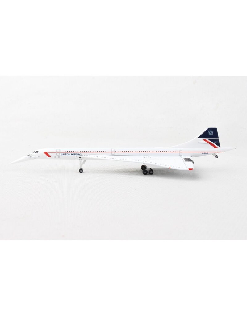 HERPA BRITISH CONCORDE 1/500 NOSE DOWN