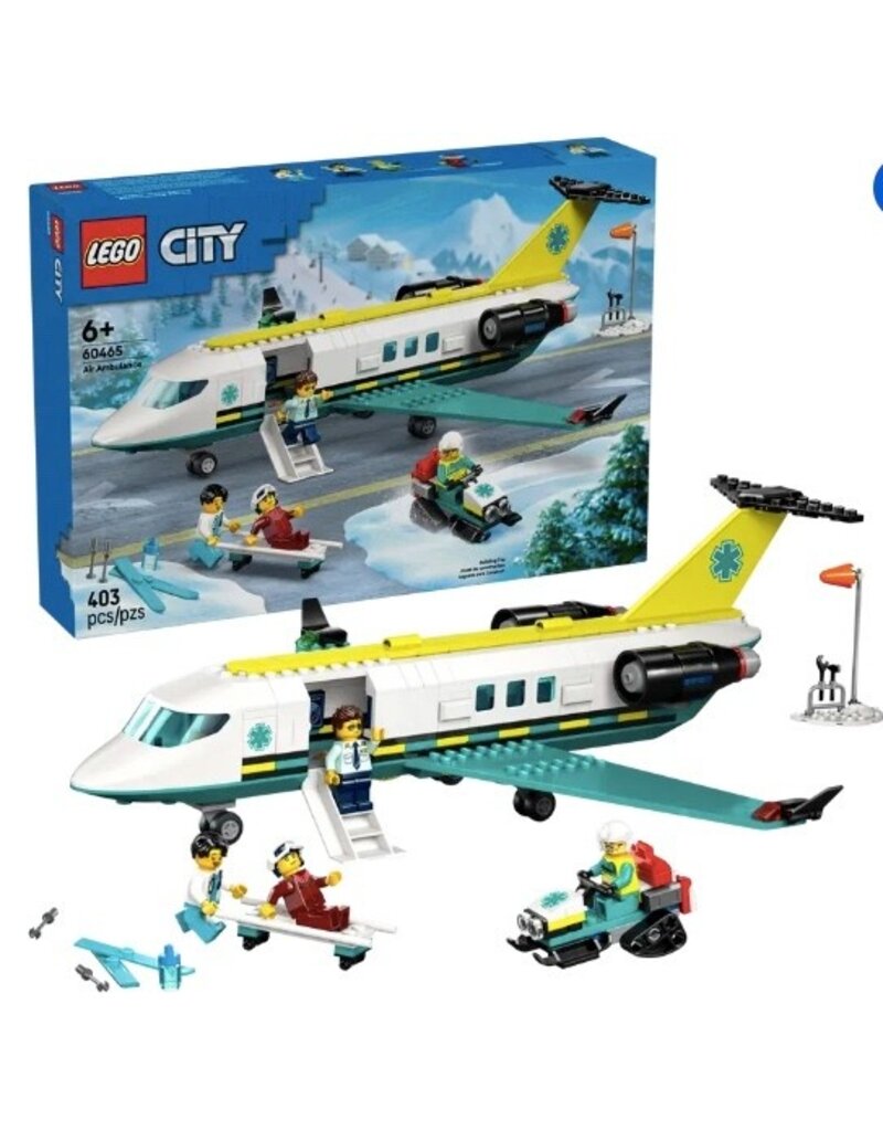 Lego Emergency Air Ambulance Airplane - Who's Who in the Zoo