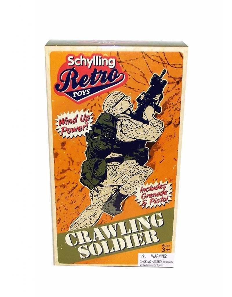 Retro Crawling Soldier Wind-Up Toy