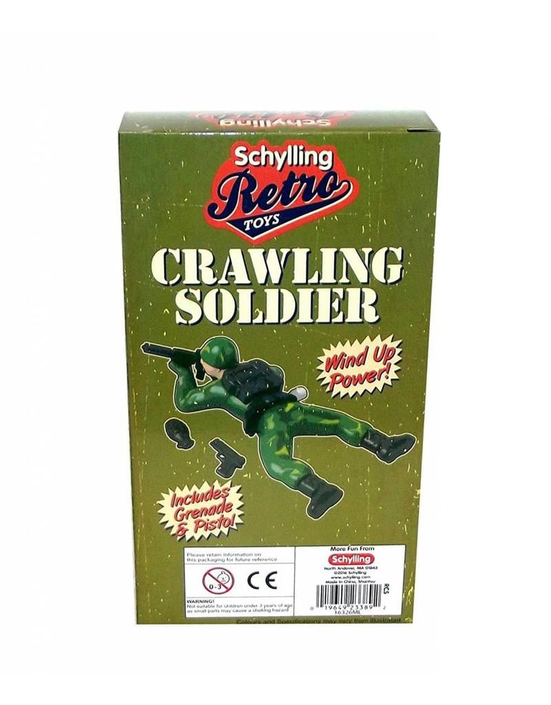 Retro Crawling Soldier Wind-Up Toy