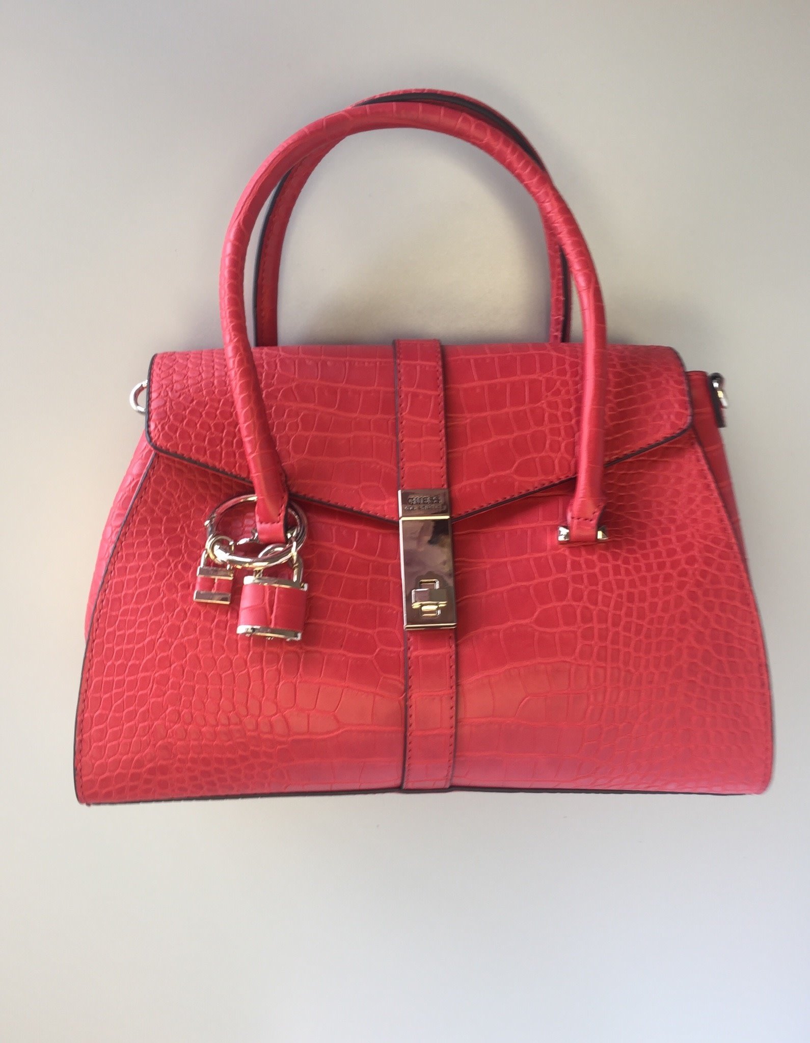 red guess purse