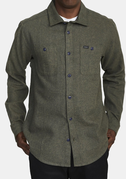 RVCA Mens Harvest Flannel Shirt - 42nd 
