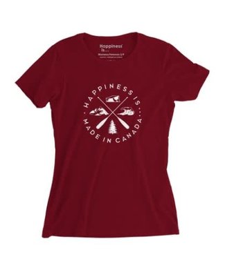 Happiness Is... Happiness Is Women's Crest T-Shirt