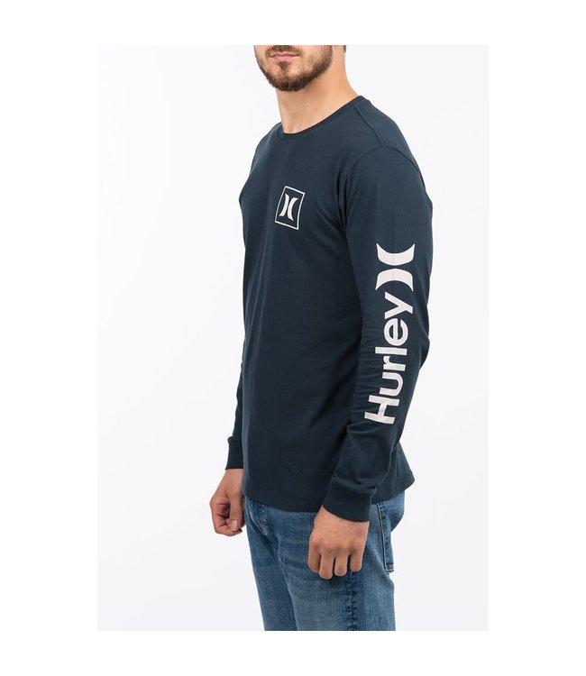 Hurley Mens Everyday Washed OAO Icon LS Tee