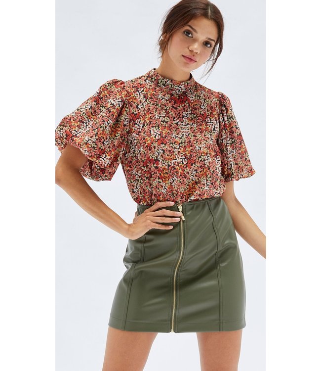 Minkpink Gabae High Neck Blouse