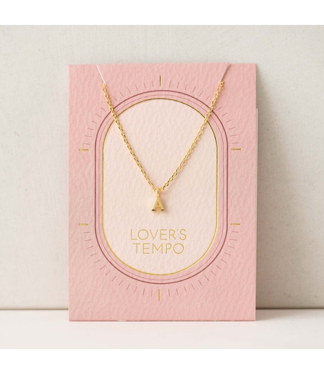 Lover's Tempo Gold Sincerely Yours Initial Necklace