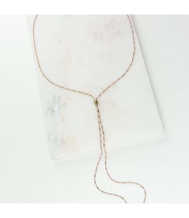 Lovers Tempo Austin Bolo Necklace - Pink
