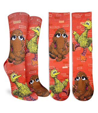 Good Luck Sock Big Bird & Snuffleupagus Socks - Size 5-9
