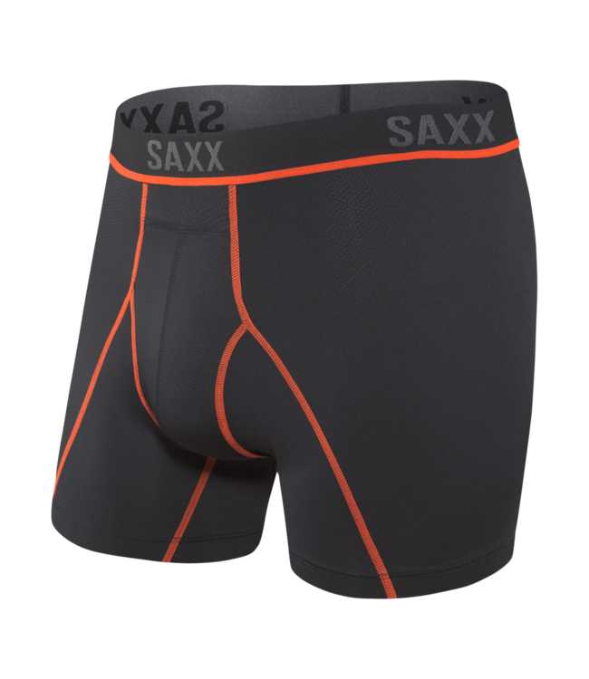 SAXX Kinetic Boxer Brief - Black/Vermillion