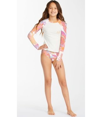 Billabong Billabong Girl's Tropical Punch Rashguard Bikini Set