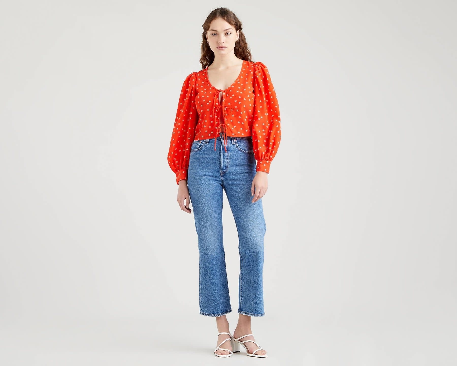Levi's Women's Fawn Tie Blouse - 42nd Street Clothing