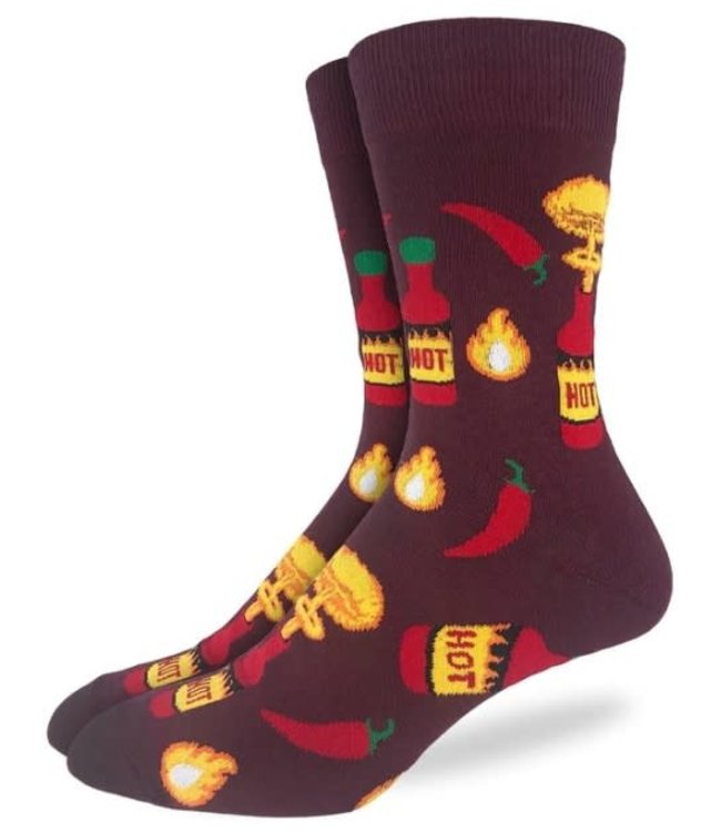 Good Luck Socks Men's Hot Sauce Socks- Size 7-12