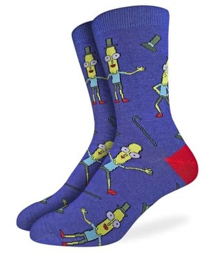 Good Luck Socks Men's Mr. Poopybutthole Socks- Size 7-12