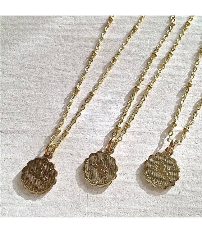 Pika & Bear Zodiac Charm Necklace