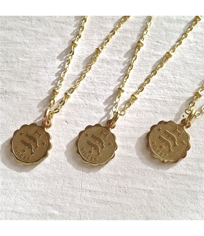 Pika & Bear Zodiac Charm Necklace